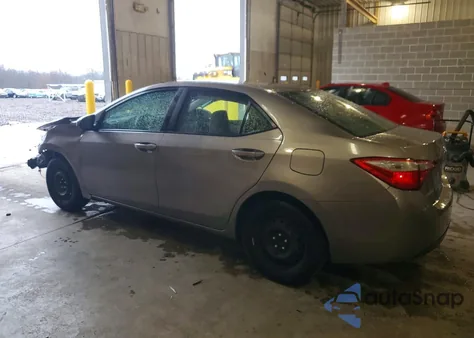 2015 Toyota Corolla L из США, поврежденный, VIN 5YFBURHEXFP361607